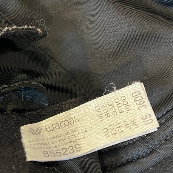 Wacoal Fine Form Full Figure Bra 36DD 855239 Black - Picture 5 of 5